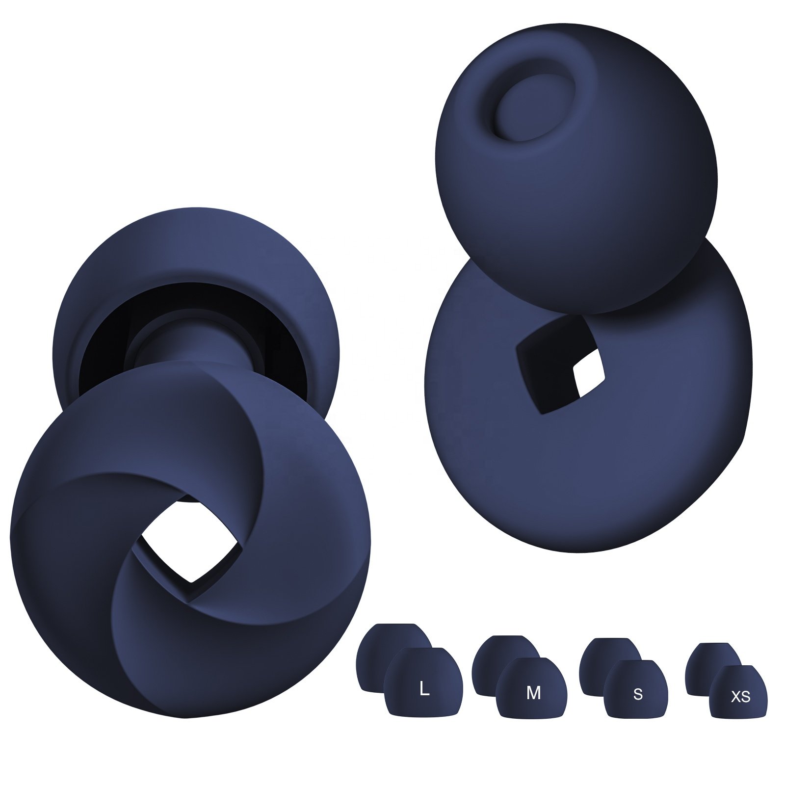 High quality Reusable Hearing Protection Silicone Ear Plug Sound insulation Earplug For Sleeping sleep quiet swimming