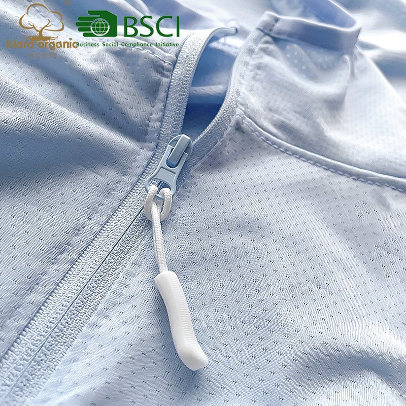 Sustainable Polyester Spandex Children Girl Boys UPF50+ Sun Protective Hoodie Cardigan Clothing