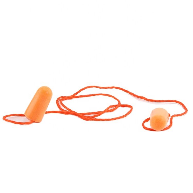 Earplugs Noise Reduction Soft And Comfortable Hearing Protection Corded Foam Earplugs 29dB PU Foam Earplug 1110 Protection Sleep