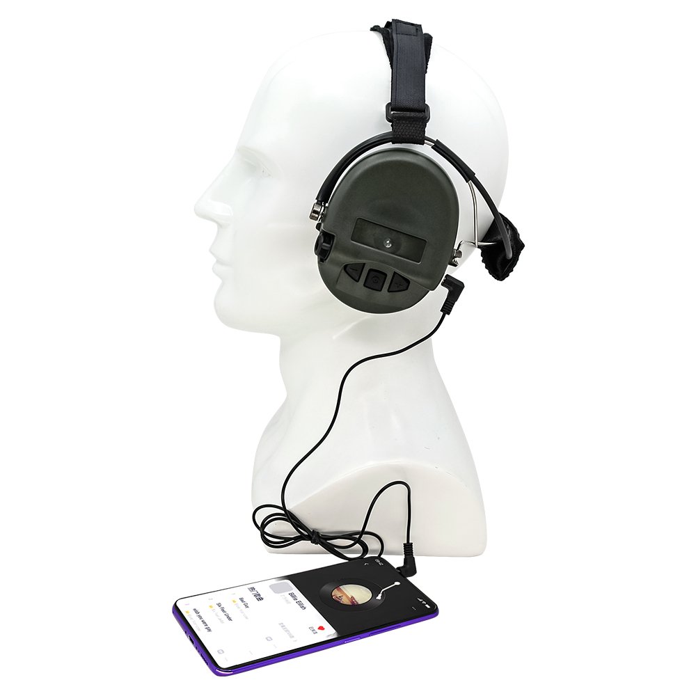 TAC-SKY Tactical Electronic Over-Ear Silicone TCI LIBERATOR II IPSC Noise-Canceling Pickup Rear Headband Shooting Headset