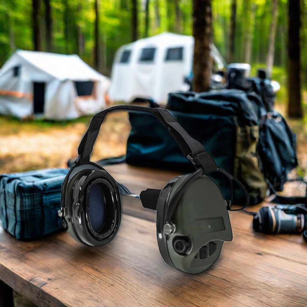 TAC-SKY Tactical Electronic Over-Ear Silicone TCI LIBERATOR II IPSC Noise-Canceling Pickup Rear Headband Shooting Headset