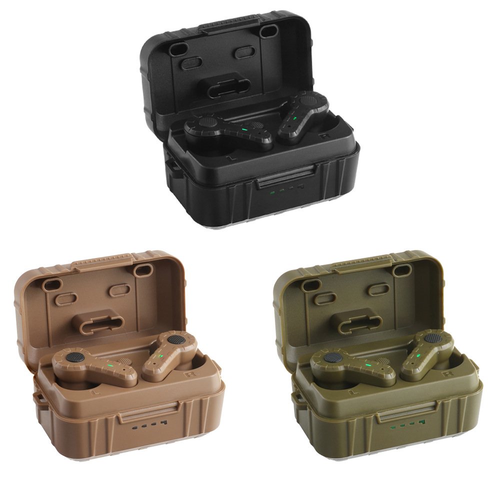 TOTEM Outdoor Tactical In-Ear Earbuds Rechargeable Hunting Shooting Hearing Protection Noise Reduction Sports Entertainment