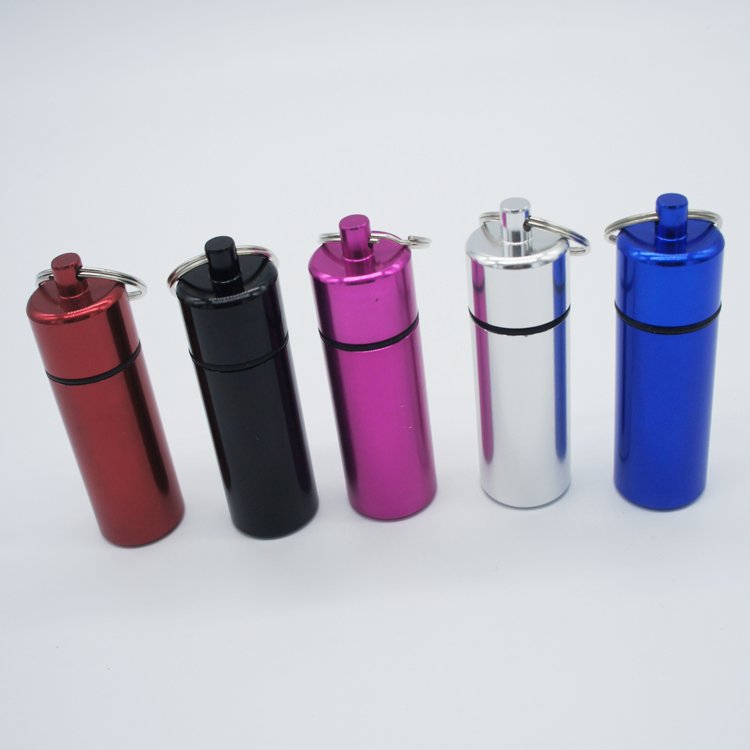 Hearing protection small metal tube widely use aluminum carrying case for earplugs