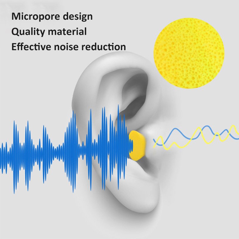 Soft PU Foam Earplugs Hearing Protection Eco-friendly T Shape Noise Reduction Safety Ear plugs
