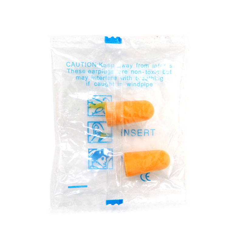 Custom logo ear protection noise reduce PU foam ear plugs soft comfortable PU sponge earplugs without cord