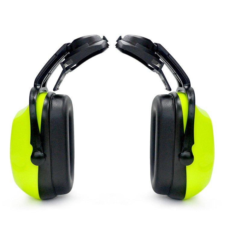 Industrial PPE Earmuffs & Hard Helmet Hat 30db Protective Noise Reduction Hearing PU & ABS Material Safety Ear Protection