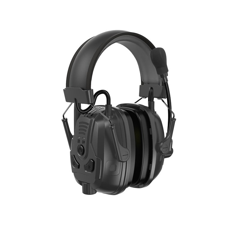 RONGXIANG CE Type-C Hearing Protection EN352 ANSIS3.19 NRR25dB IP67 Noise Reducing BTM-07 Earmuffs