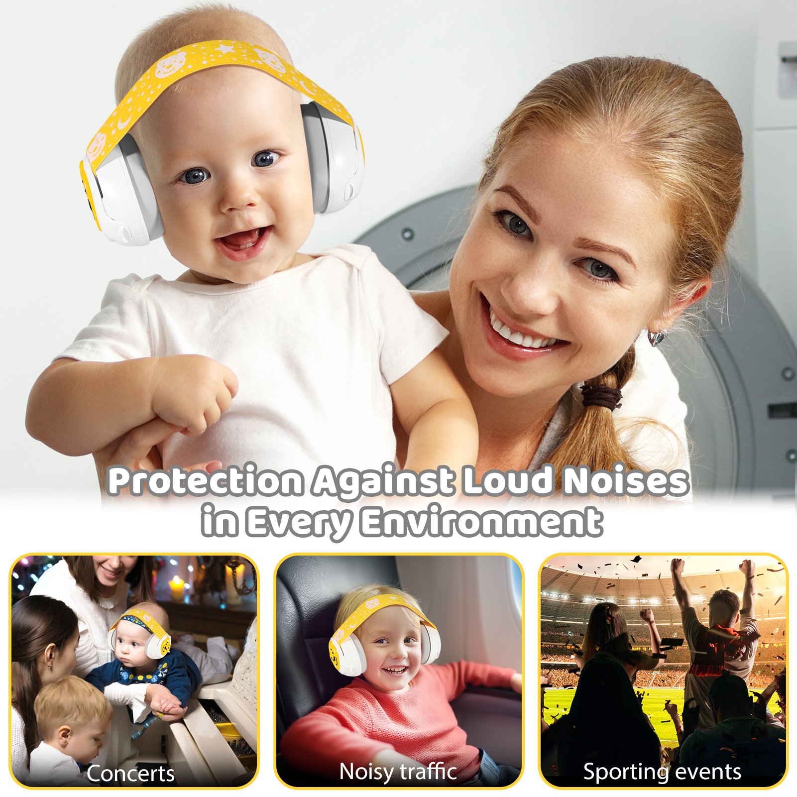 Noise Reduction Ear muffs Baby Ear Protection for Babies and Toddlers up to 36 Months