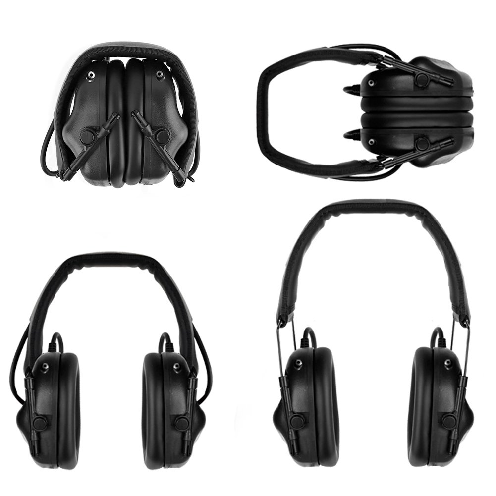 Sound pickup and noise reduction with microphone shooting training hunting professional hearing protection tactical earmuffs