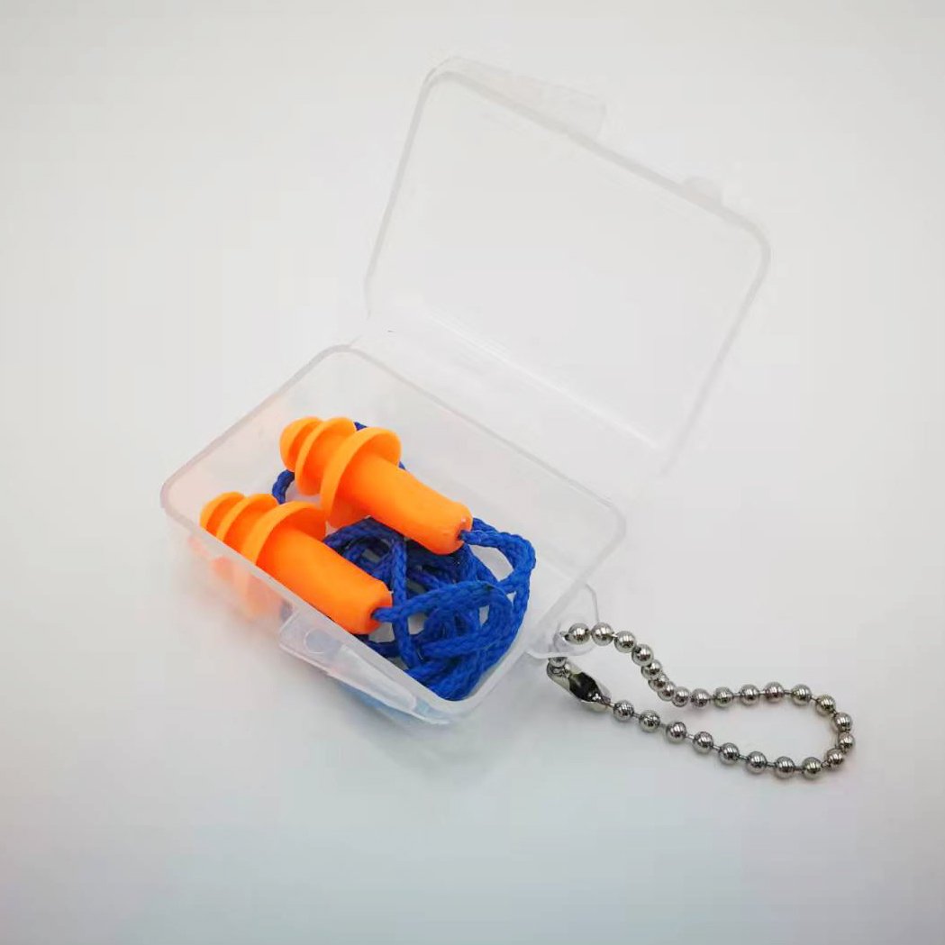 Safety Protect Sport Noise Reduction Sleep Flexibility Ear Plugs with Plastic packaging