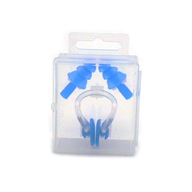 Customized Logo High Fidelity Surf Ear Plugs and Nose clip With Plastic Case