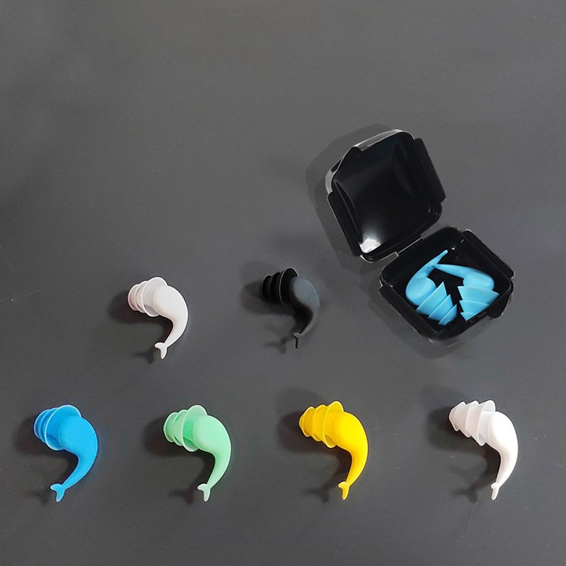 Noise cancelling earplugs Silicone earplugs protect hearing and focus on sleep fishtail design