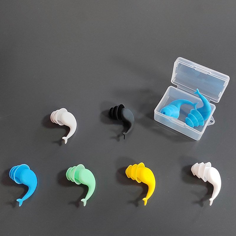 Noise cancelling earplugs Silicone earplugs protect hearing and focus on sleep fishtail design