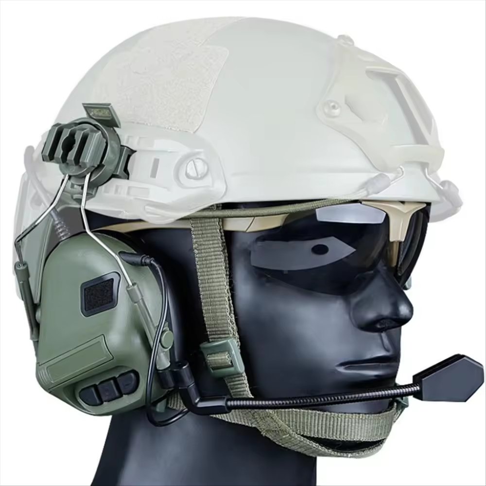 Top Sell Noise Reduction Hearing Protection Tactical Headset Outdoor Sport Sound Pickup Waterproof Headphones