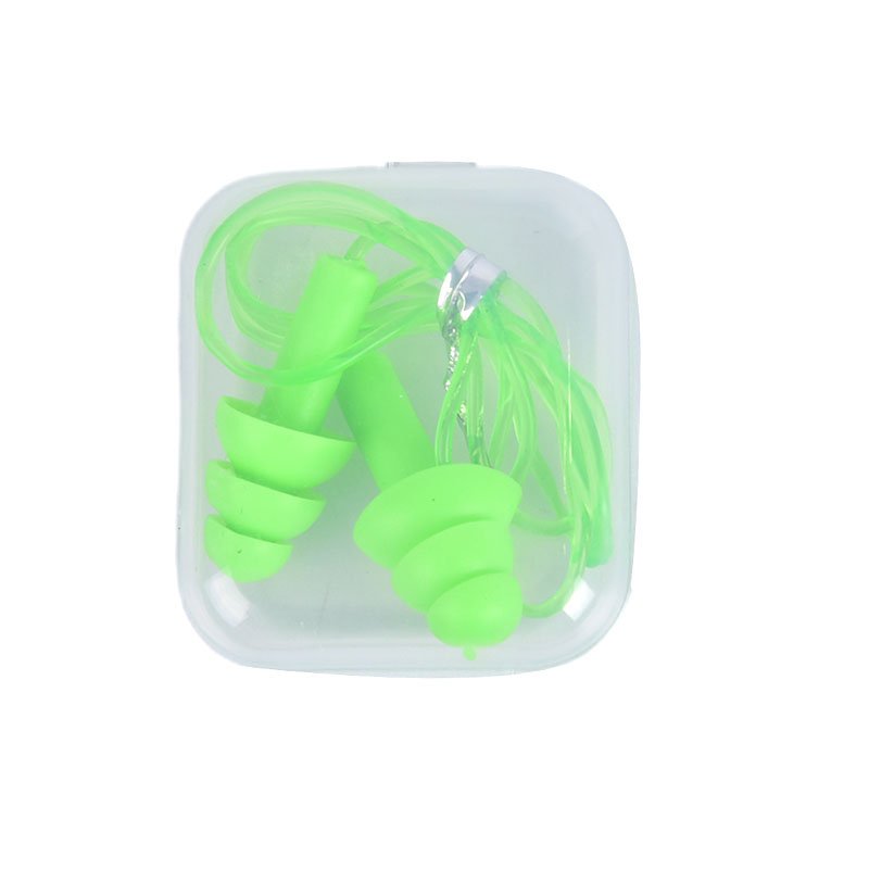 Soft Silicone Corded Ear Plugs Ears Protector Reusable Hearing Protection Noise Reduction Earplugs Earmuff Sleep