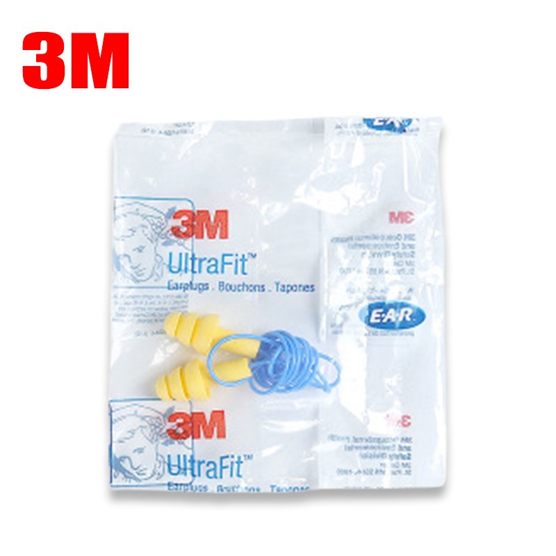 3M 340-4004 Anti-Noise Silicone Earplugs Better Sleep Anti-Snoring Swimming Earplugs Rope Models Sound Hearing Protection