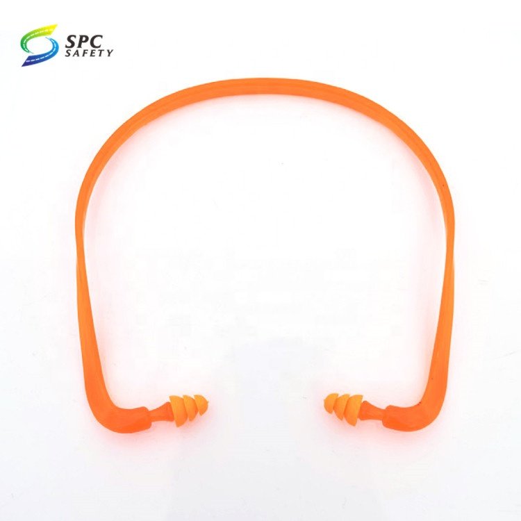 Construction Lawn Mowing Welding Worker work shooting hearing protection noise reduction ear plugs plastic banded safety earplug
