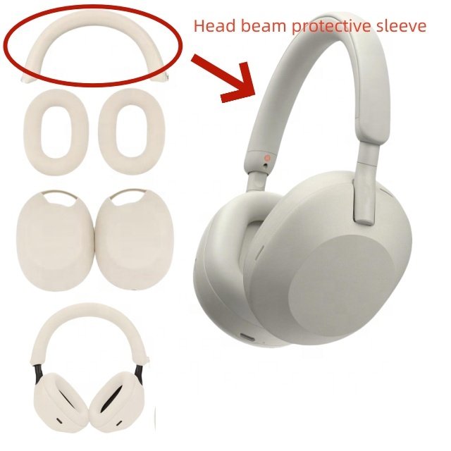 forSony WH-1000XM5 earphone protective case three piece set for ear/shell/headband protection