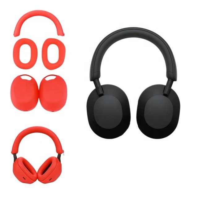 forSony WH-1000XM5 earphone protective case three piece set for ear/shell/headband protection