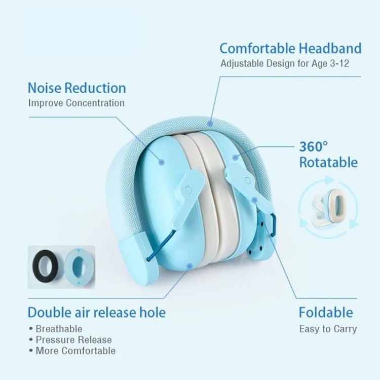 hearing protection passive earmuff baby soft safety earphones products ear cover for kids 2024