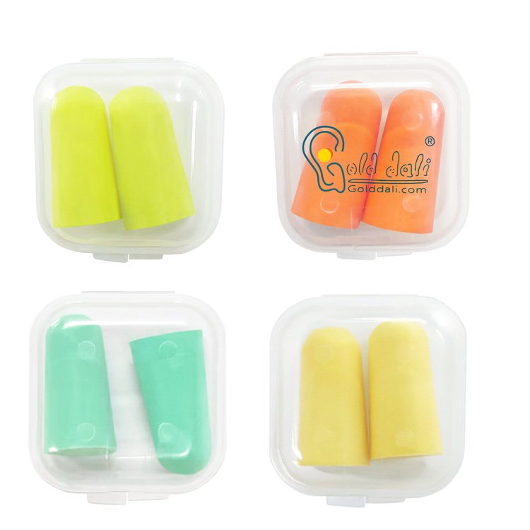 Custom Ear Plugs Foam Noise Cancelling Earplugs with Case Sleeping Earplug