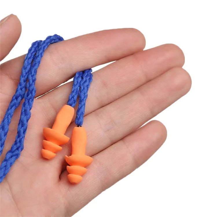 Industrial Noise-proof Sound Reduction Tree Shape Hearing Protection 1270 Corded Earplug With Cord