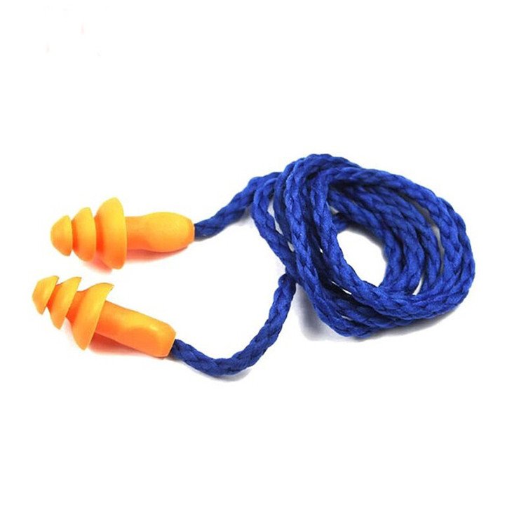 Industrial Noise-proof Sound Reduction Tree Shape Hearing Protection 1270 Corded Earplug With Cord