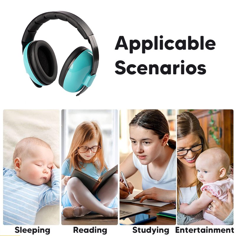 foldable sleeping headphone noise cancelling hearing protection earmuff for girls kids children ear muffs