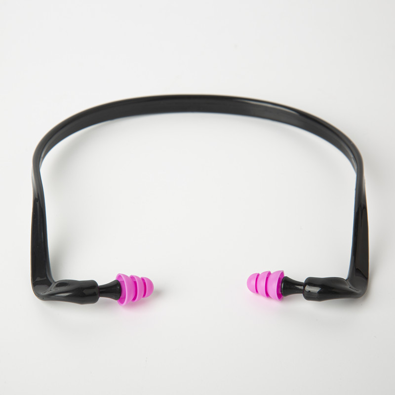 Wholesale Soft Banded Silicone Swimming Reusable Earplugs Washable Hearing Bands Silicone Band Earplugs