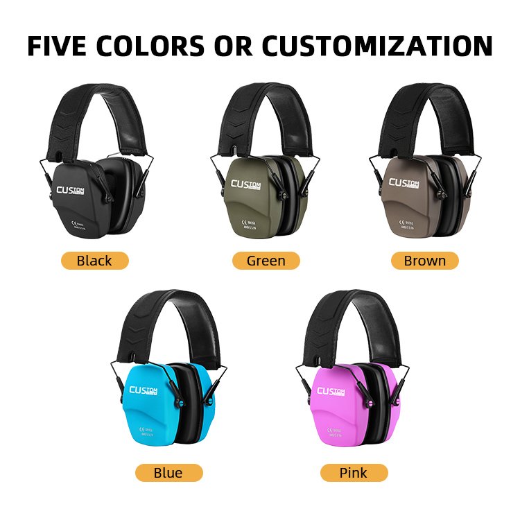 Custom Logo Hunters Sound Reduce Noise Cancelling Hearing Protection Ears Outdoor Hunting Earmuffs