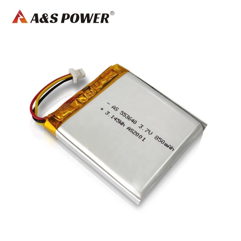 hot sale Rechargeable 553640 3.7v 850mah Lithium ion 800mah batteries lipo battery for airpods