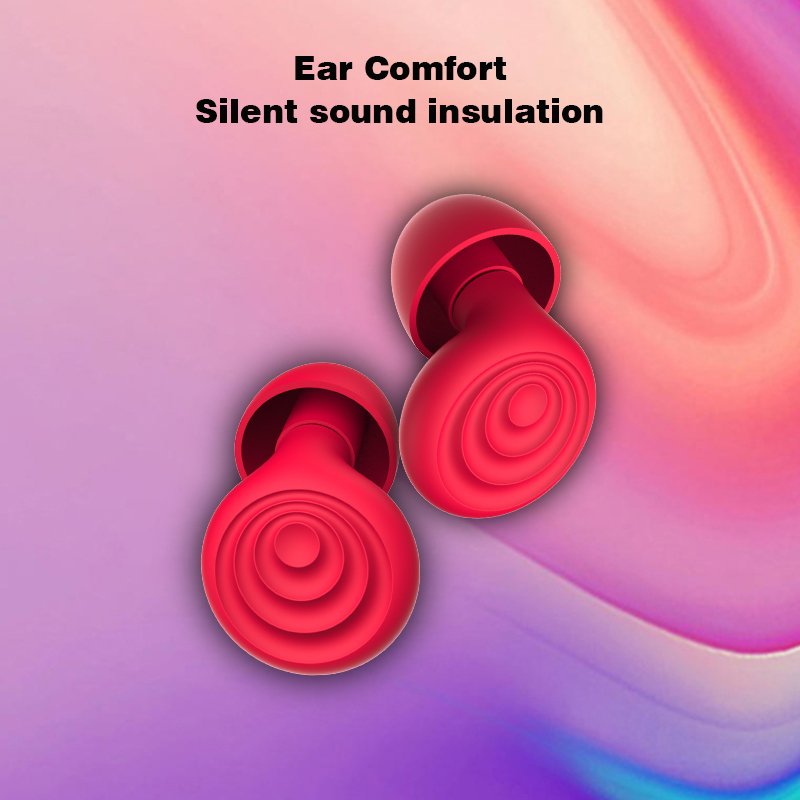 Wholesale Custom Logo Silicone Earplugs Sound Reducing Safety Hearing Protection for Sleeping