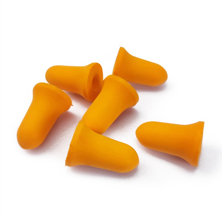 Disposable Bell shaped Hearing Protection for PU Foam Earplugs Noise Reduction with NRR32dB