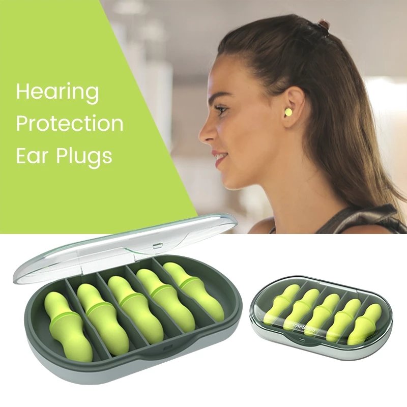 Noise Reduction Sleeping Soft Foam Plugs Hearing Protection Safety And Exquisite Earplugs