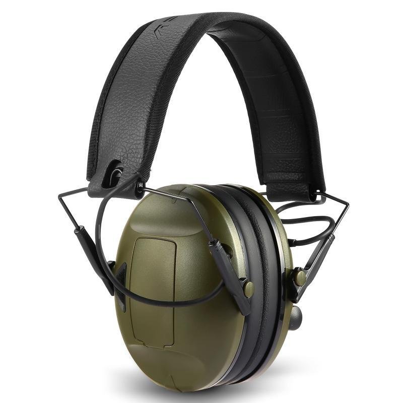 Shooting tactical intelligent noise reduction sound isolation pickup built-in battery powered anti-noise earphones earmuffs