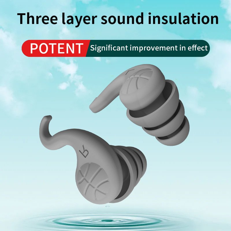 For Sleep Silicone Noise Reduction Ear plugs,Super Soft,Reusable and Hearing Protection,NRR 25-28dB