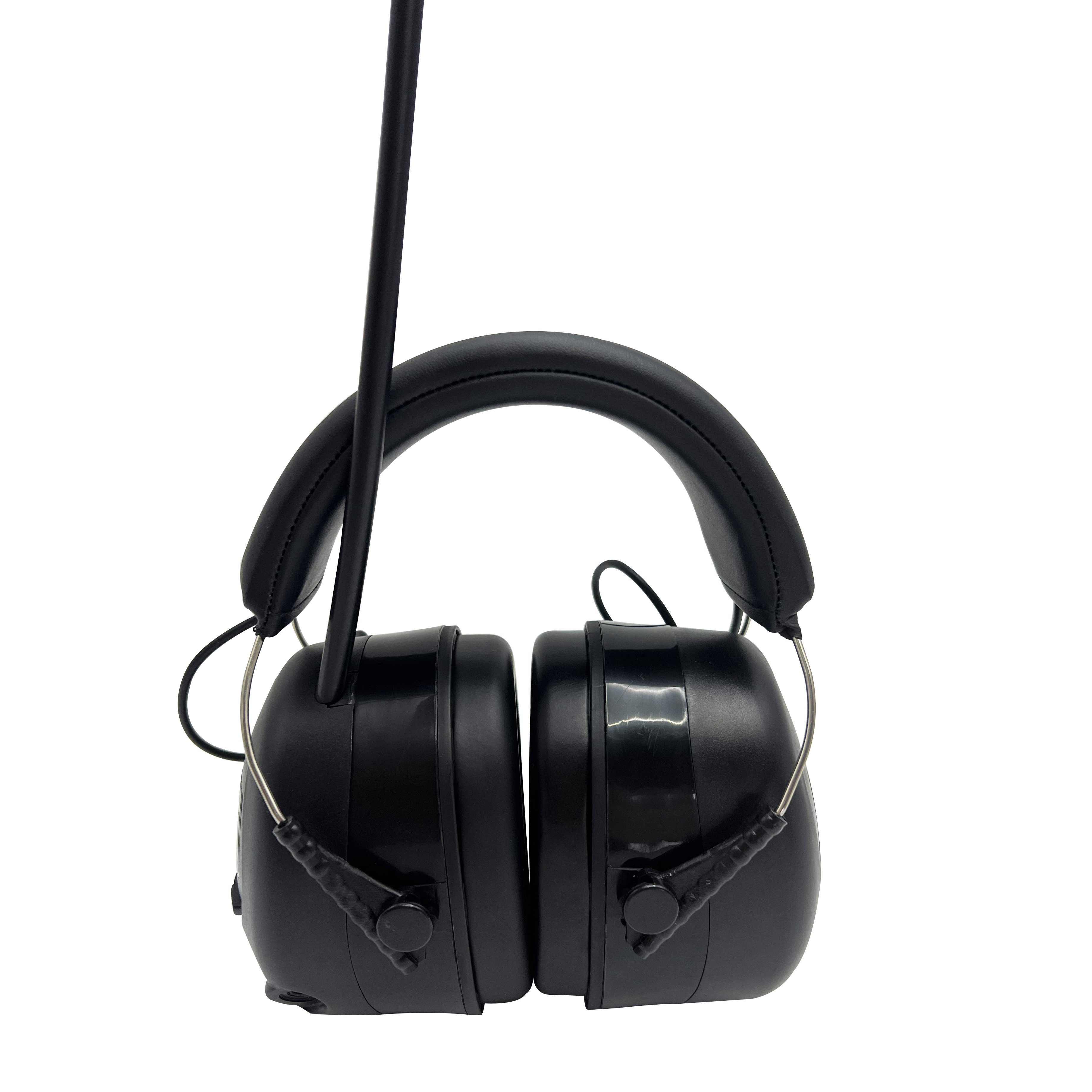 Noise Reduction Ear Muff FM Hearing Protection Earmuffs radio AM/FM with External microphone safely earmuff