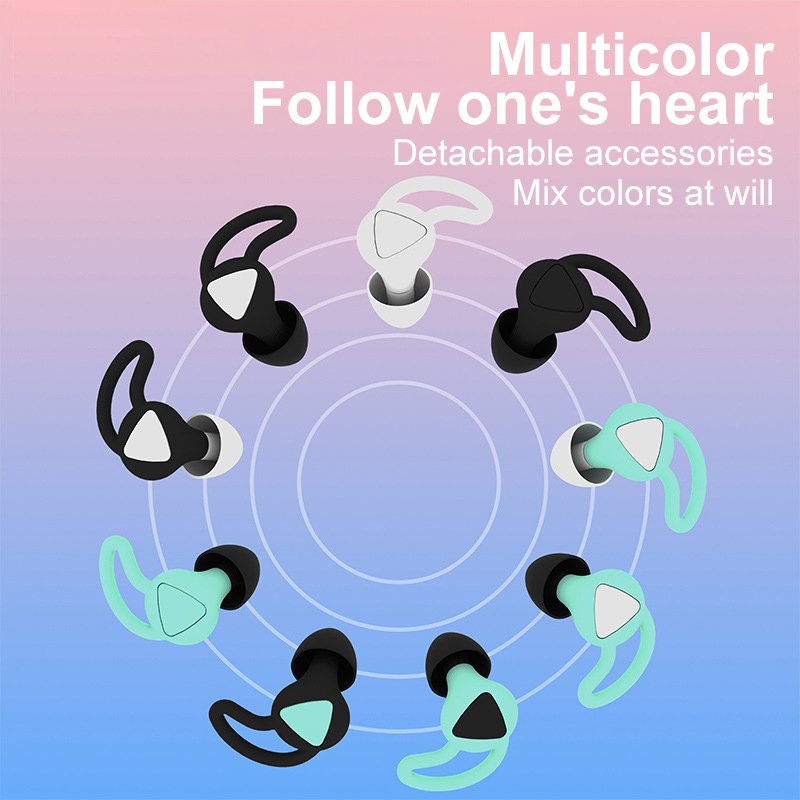 Newest Soft Silicone Earplugs for Sleep Reusable Noise Reduction Earplugs