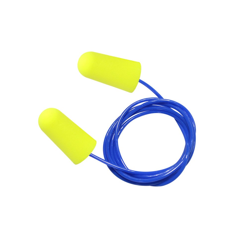 High Quality Disposable earplugs With nylon Cord Reduces Harmful noise reduction Hearing Protection Working Ear Plug