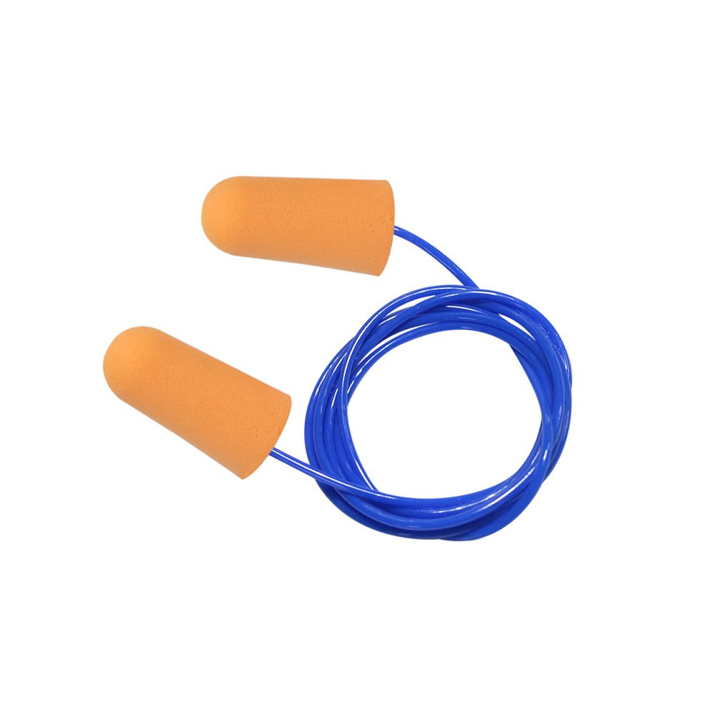 High Quality Disposable earplugs With nylon Cord Reduces Harmful noise reduction Hearing Protection Working Ear Plug