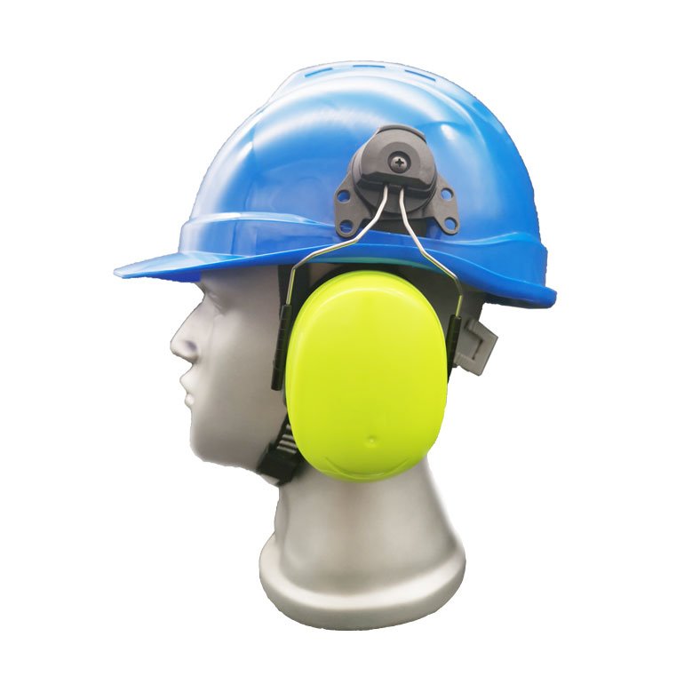Cheap Noise-cancelling hearing protection earmuffs with helmet for industrial workers