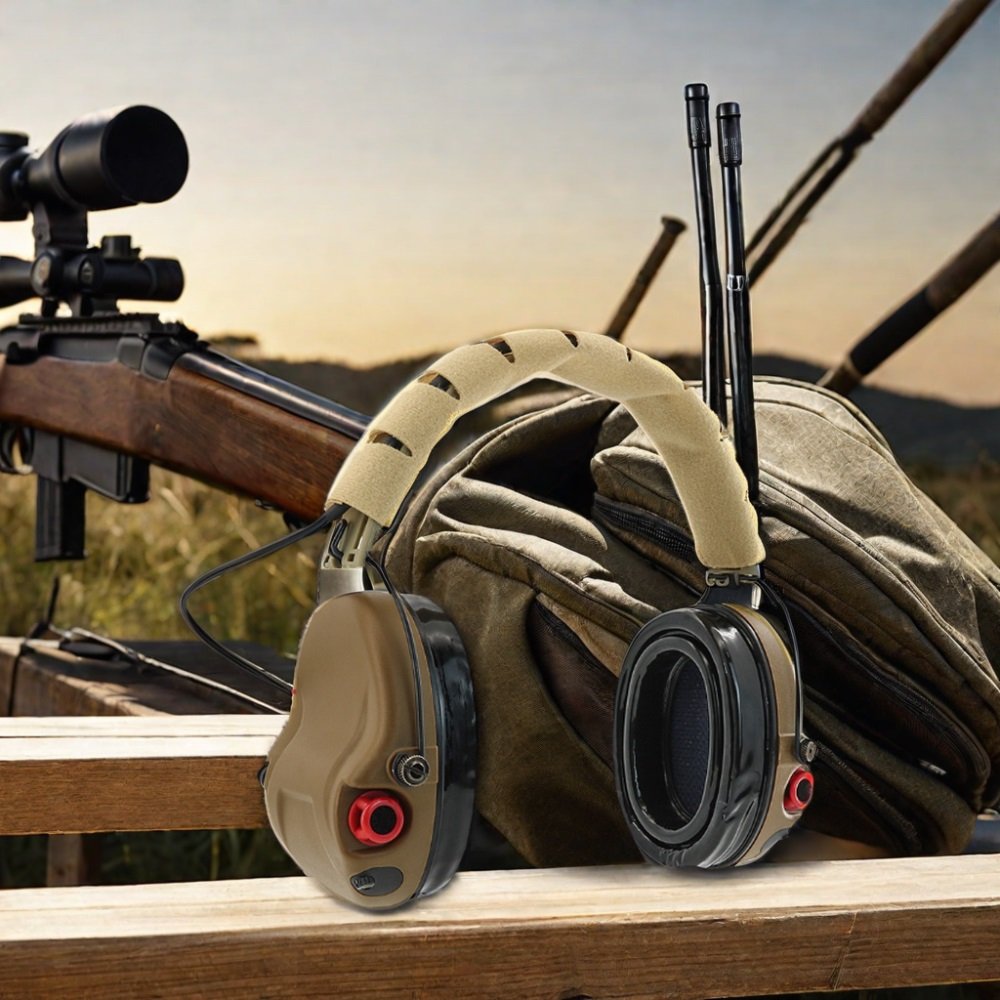 TS TAC-SKY Foldable Tactical Electronic Shooting Earmuffs Outdoor Hearing Protection Noise Canceling Pickup Headphones