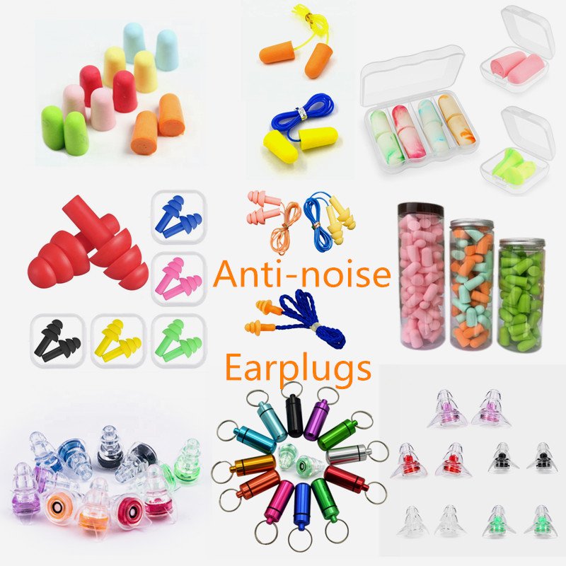 Hearing Protection Soft Water-proof Silicone Ear plug Highest NRR 20 Pairs Anti Noise Earplugs 29dB