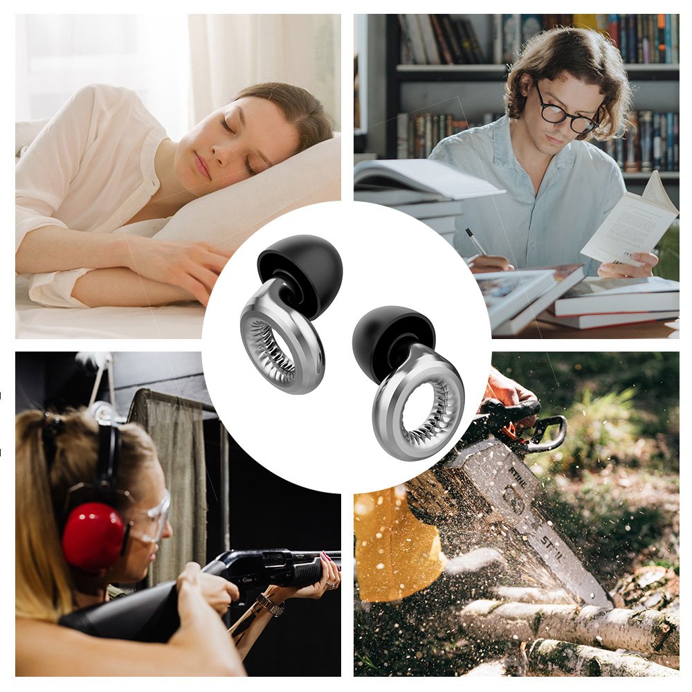 4 Size Soundproof soft reusable hearing protection earplugs for sleeping sleep ear plugs earplug silicone quiet noise cancelling