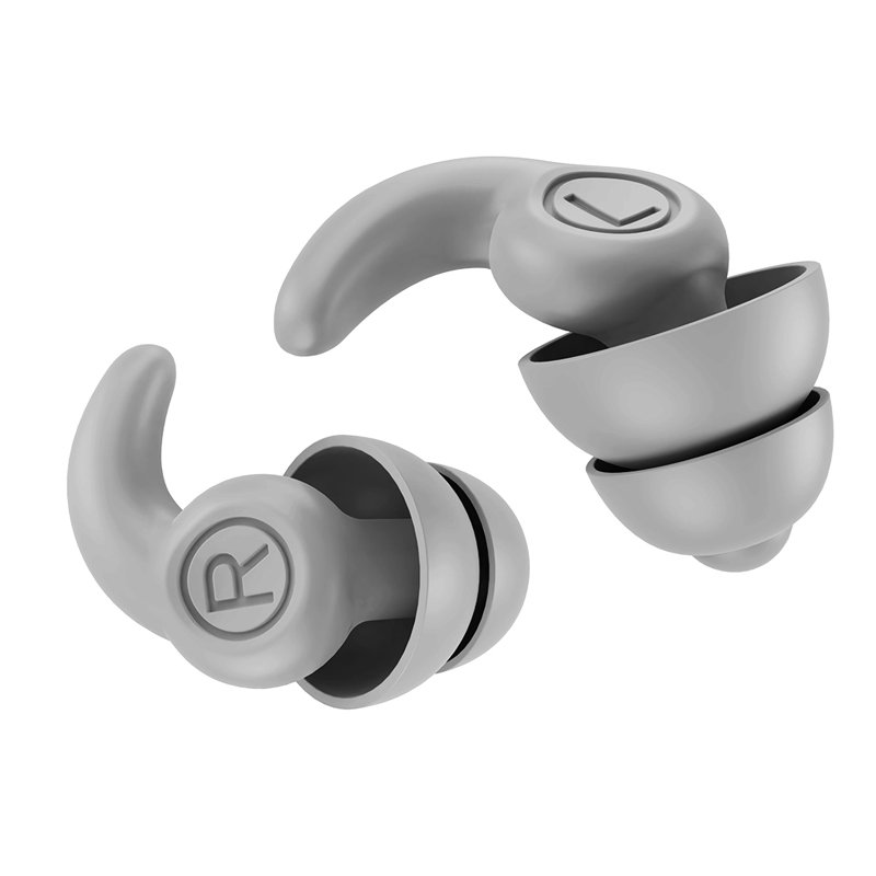 ANT5PPE 2 Layers Waterproof Noise Reduction 2pcs Sound Earplug Reusable Silicone Soft Earplugs For Sleeping Swimming