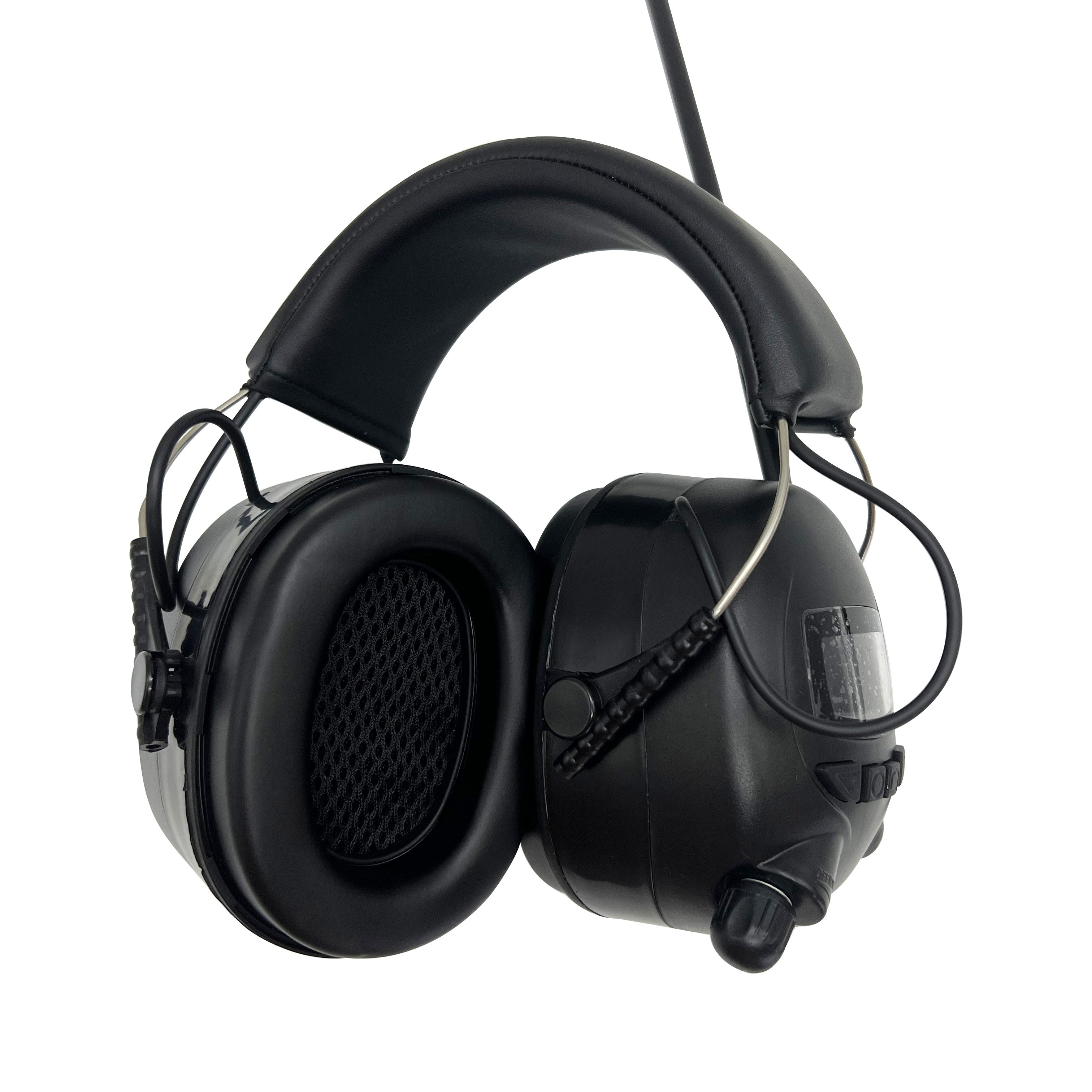 Bluetooth 5.0 Hearing Protection Headphones with FM AM Radio 28dB NRR Safety Earmuffs Rechargeable Battery for Mowing