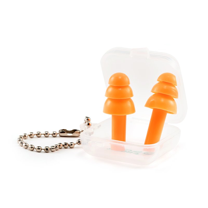 Hot Selling SATA Reusable Silicone Earbuds with Wire Hearing Protection with Case Included