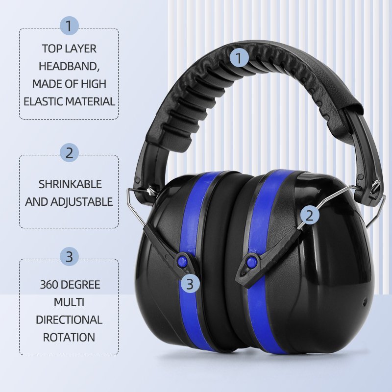 Adult Hearing Safety Ear Muffs Hearing Protection Device from China Manufacturer