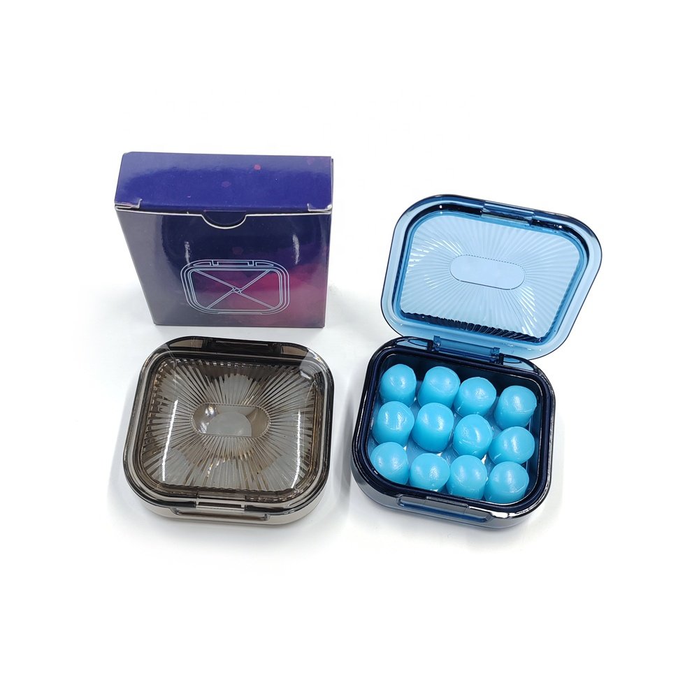 Eco Friendly Noise Reduction 6 Pairs Wax Silicone Ear Plugs Waterproof Earplugs Hearing Protection