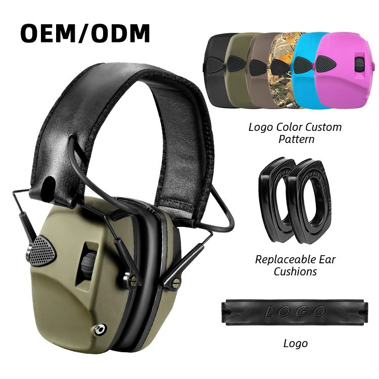 OEM Hot Sell Electronic Earmuff Tactical Ear Protection Tactical Headphone Shooting Earmuff Shooting Hearing Protection
